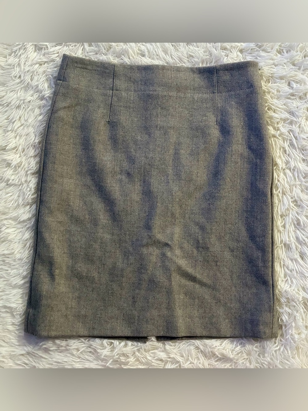 J Crew Corporate Career Business Office Minimal Capsule Wool Pencil Skirt Gray 8
